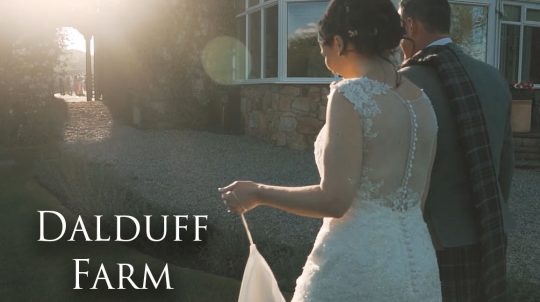 wedding videography at dalduff farm maybole