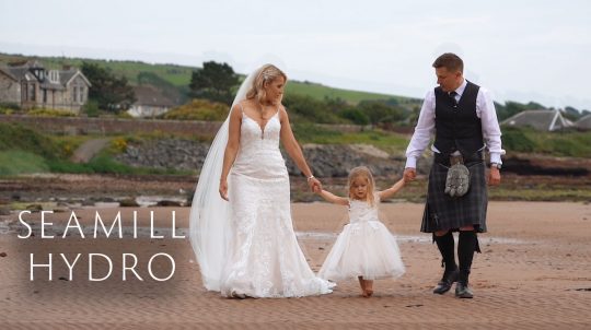 Wedding videography at the Seamill Hydro